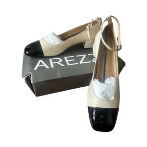 Arezzo Cap‑Toe Block Heels | Size 10.5B | Made in Brazil | New in Box